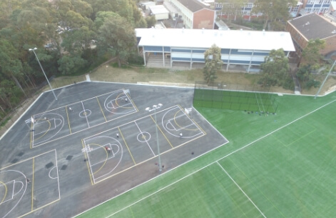 Netball & Cricket synthetic court design and construction