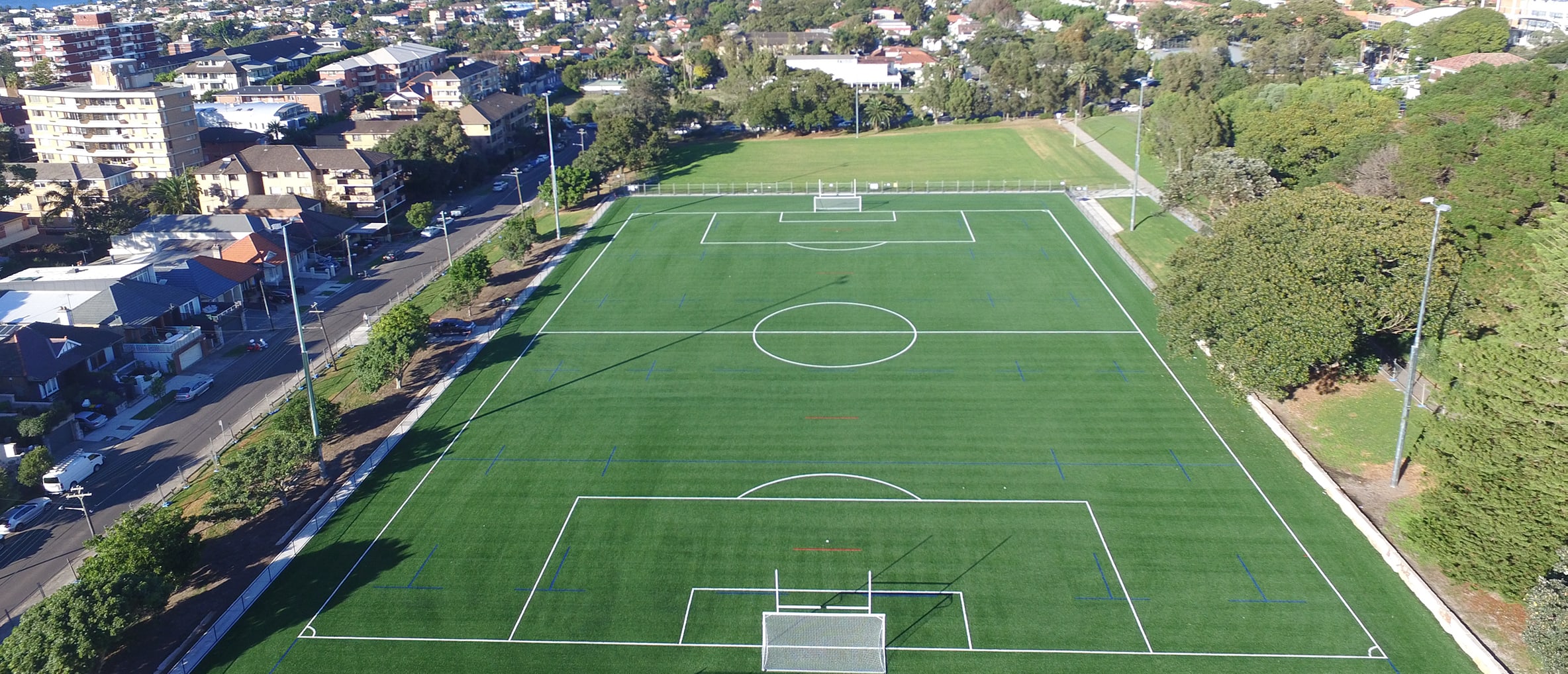 rudd park synthetic soccer field design trinity landscape